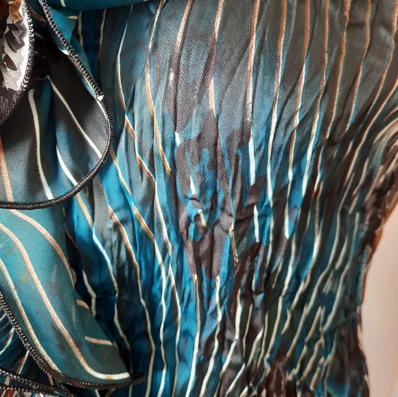 Fabulous teal blouse - Picture 4 of 6